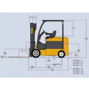 ابعاداستانداردلیفتراک برقی